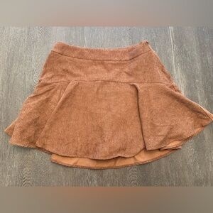 NWT ENTRO BROWN CORDUROY MINI SKORT - Size Large SKU:436